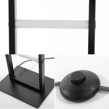 Ivan 59.3" Minimalist Modern Iron Ladder Dimmable Integrated LED Floor Lamp - JONATHAN Y